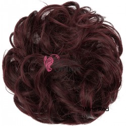 Coc modern din fibra sintetica cu elastic Cod H299J - Visiniu Inchis